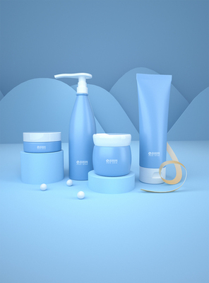 禮盒模型海報設計 洗護用品的視覺盛宴